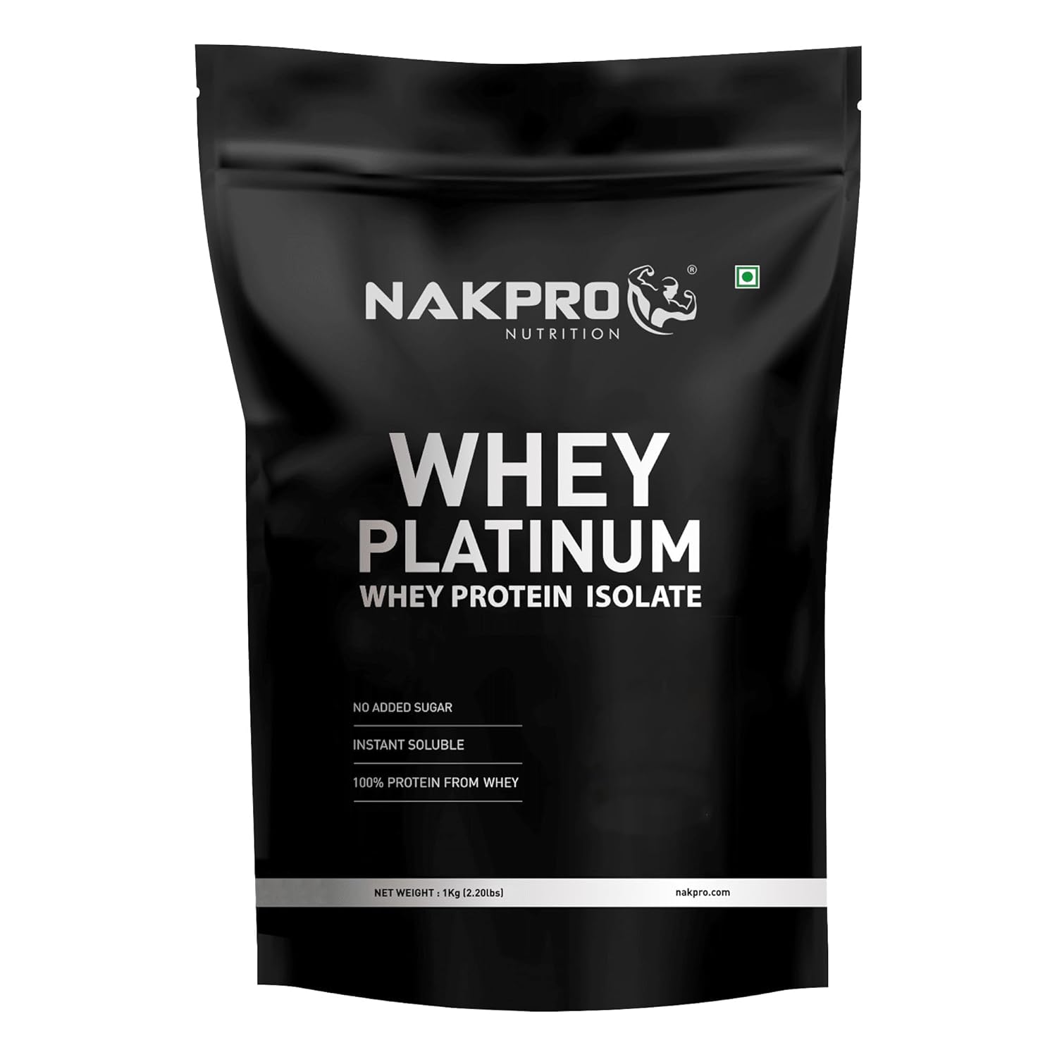 NAKPRO Platinum Whey Protein Isolate 1kg