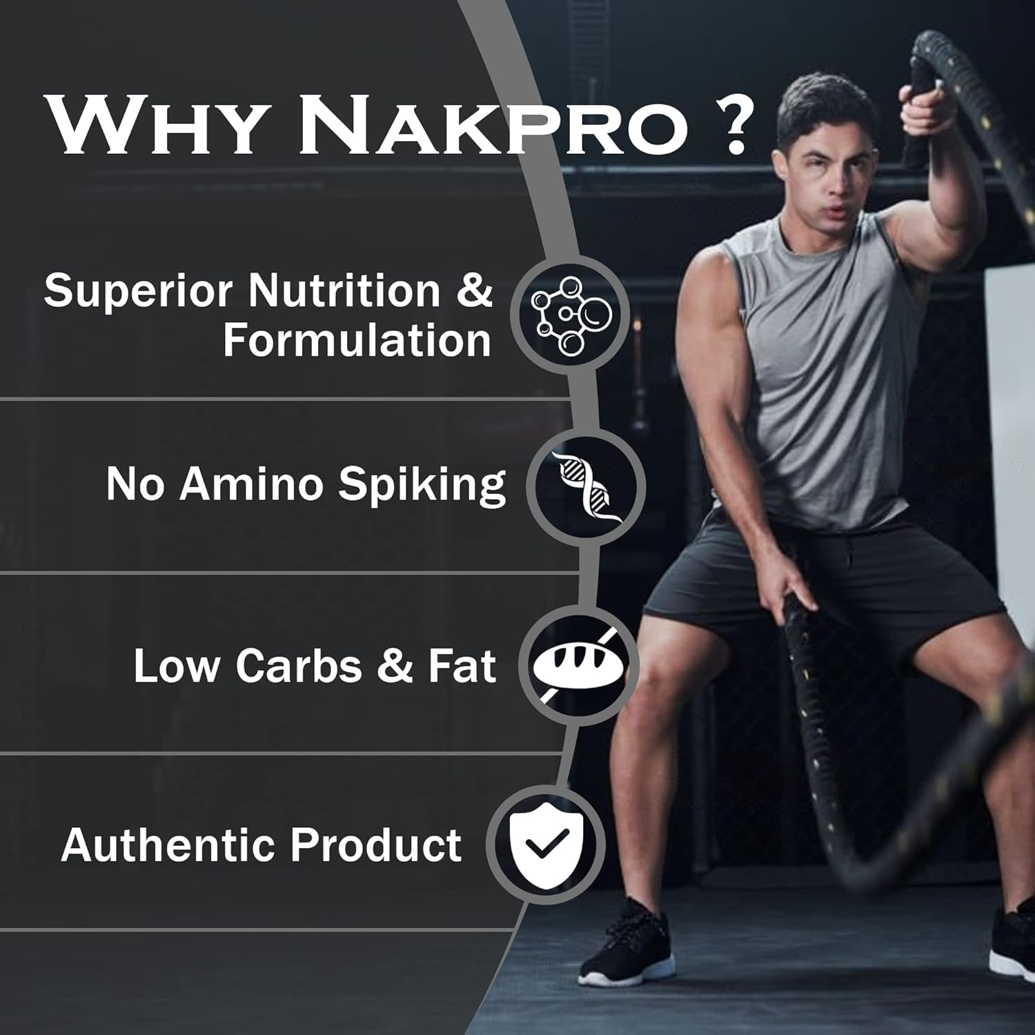 NAKPRO Platinum Whey Protein Isolate 1kg